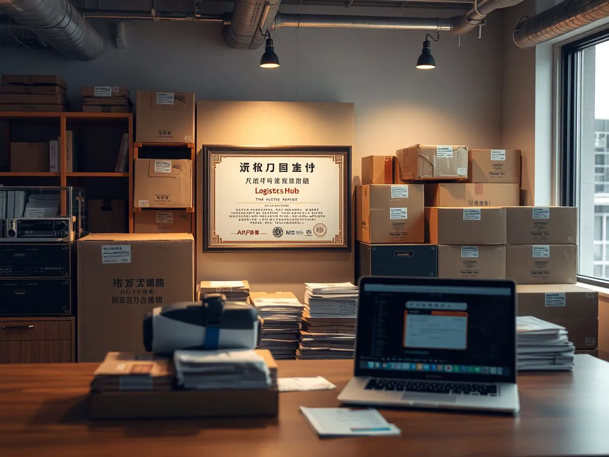 新恒广优秀物流服务商荣誉证书展示